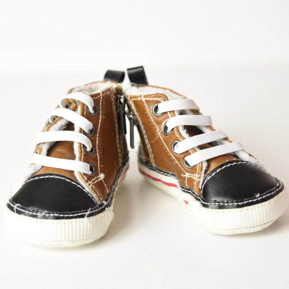 Botties in brown with side zip - Picture 1 of 5